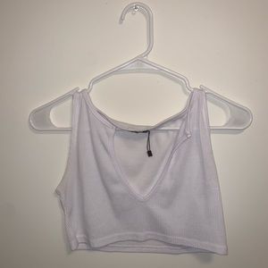 White Crop Top